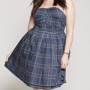 SOLD! Plaid mini dress w/pockets NWT